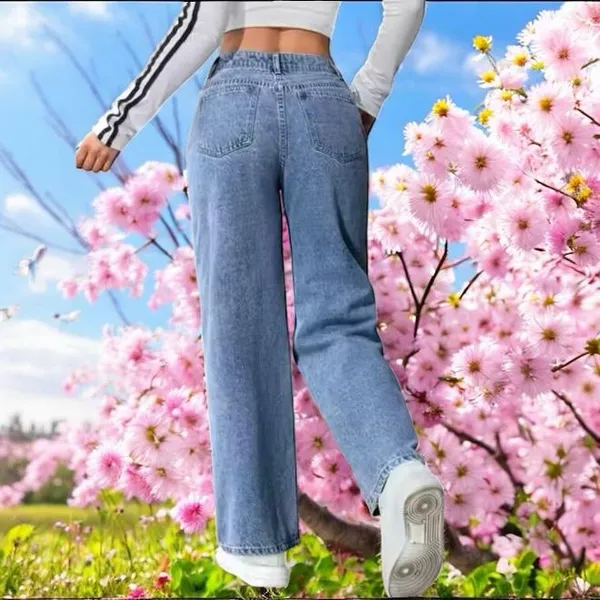 Blue_And_Ice_Blue_Straight_Fit_Sikky_Denim_Jeans_For_Girls_Pack_Of_2