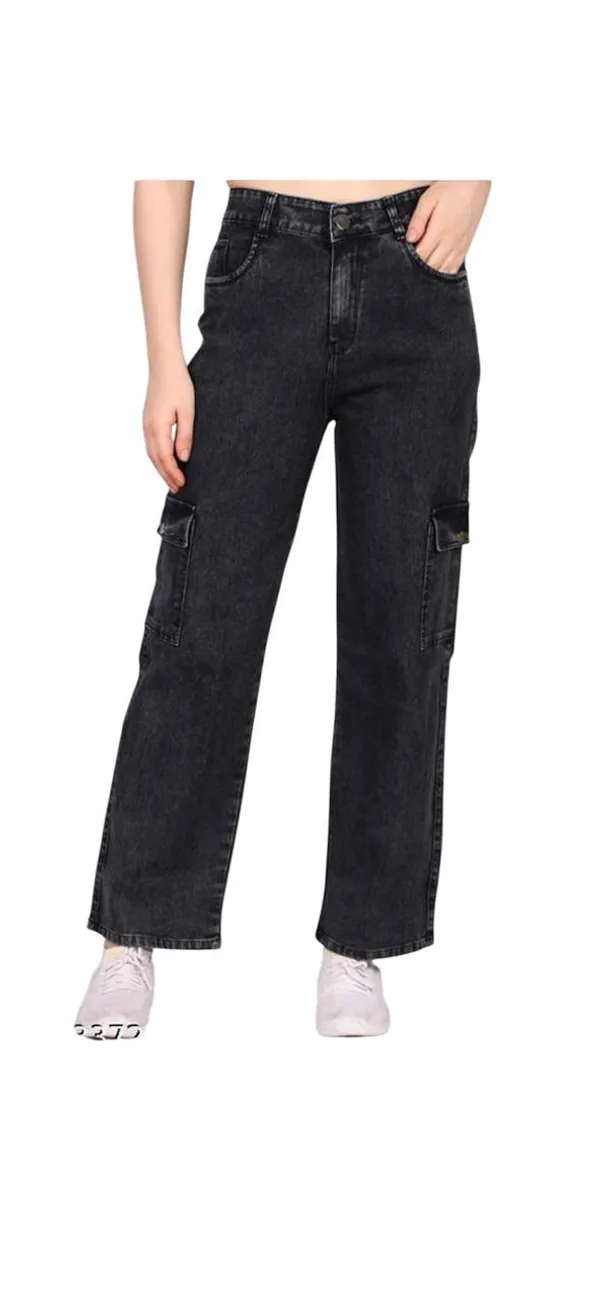 Black_Straight_Fit_6_Pocket_Denim_Jeans_For_Girls