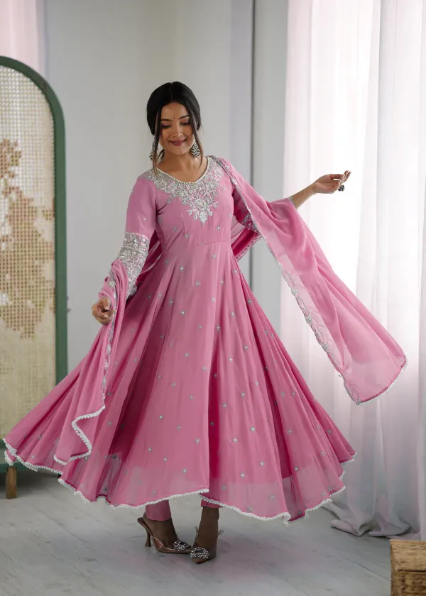 Elegant_Pink_Blomming_Faux_Embroidered_Anarkali_Gown_For_Women