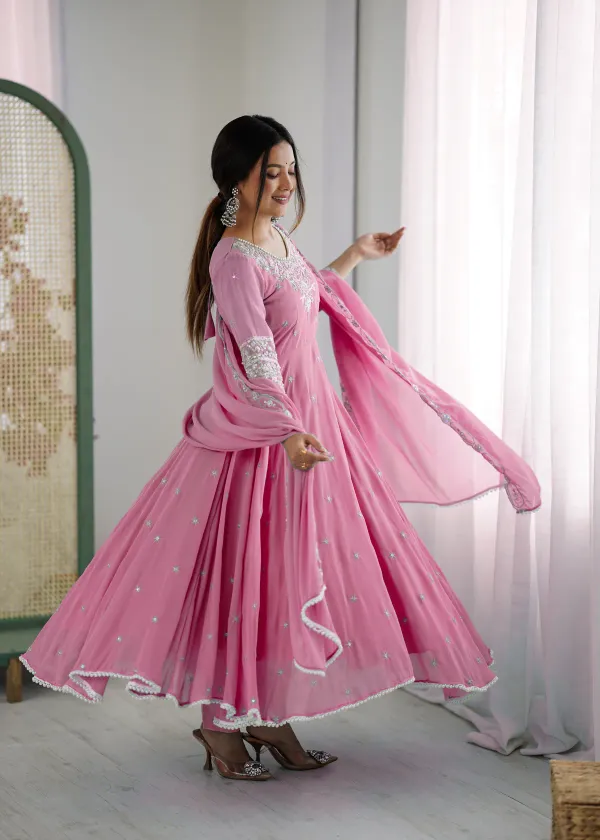 Elegant_Pink_Blomming_Faux_Embroidered_Anarkali_Gown_For_Women