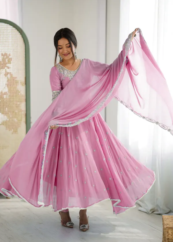 Elegant_Pink_Blomming_Faux_Embroidered_Anarkali_Gown_For_Women