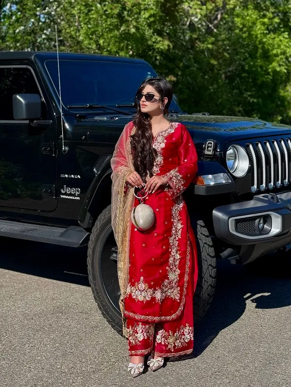 Tomato_Red_Party_Wear_Top,_Palazzo_&_Dupatta_Set_for_Women