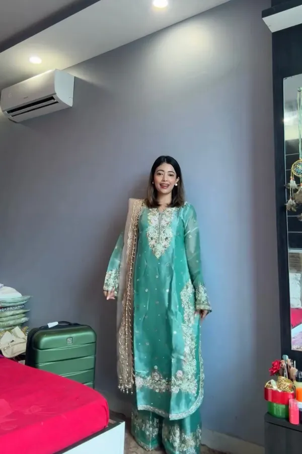 Aqua_Blue_Embroidered_Party_Wear_Top,_Palazzo_&_Dupatta_Set_For_Women