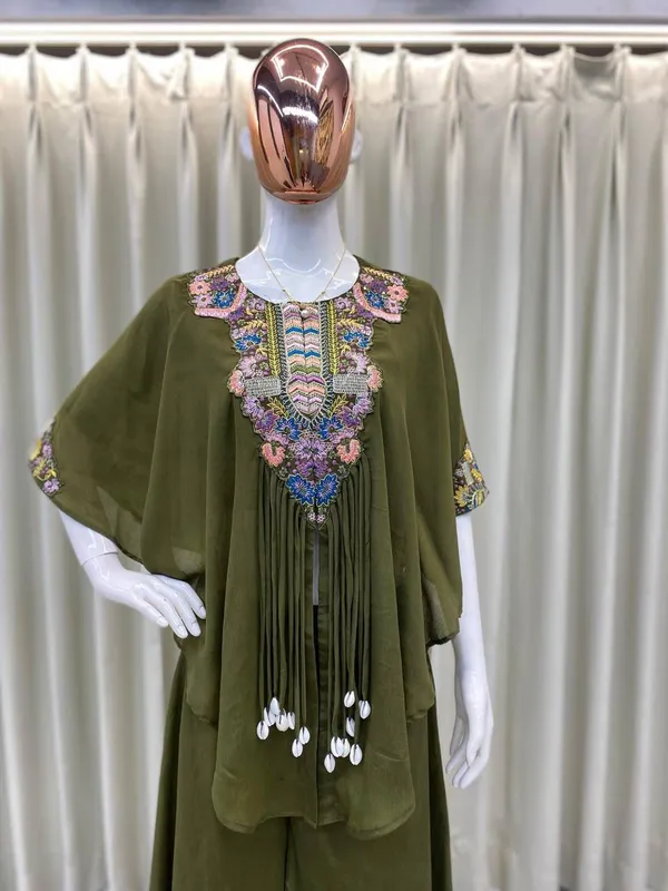 Olive_Cotton_Kurta_Set_For_Women