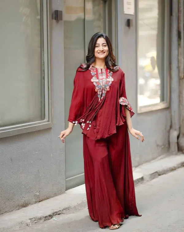 Red_Cotton_Kurta_Set_For_Women