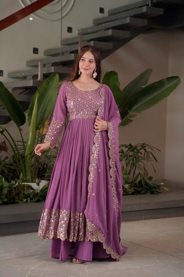 Lavender_Heavy_Embroidered_Anarkali_Kurta,_Palazzo_&_Dupatta_Set_For_Women