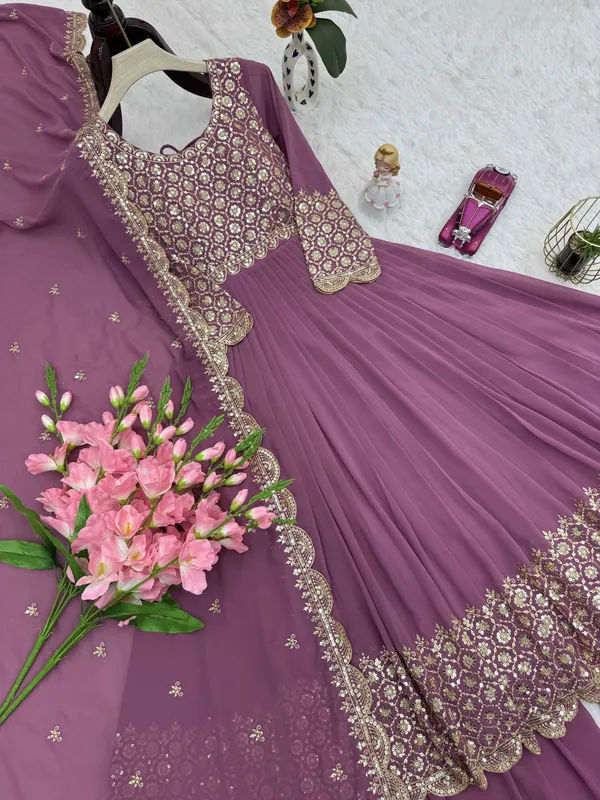 Lavender_Heavy_Embroidered_Anarkali_Kurta,_Palazzo_&_Dupatta_Set_For_Women