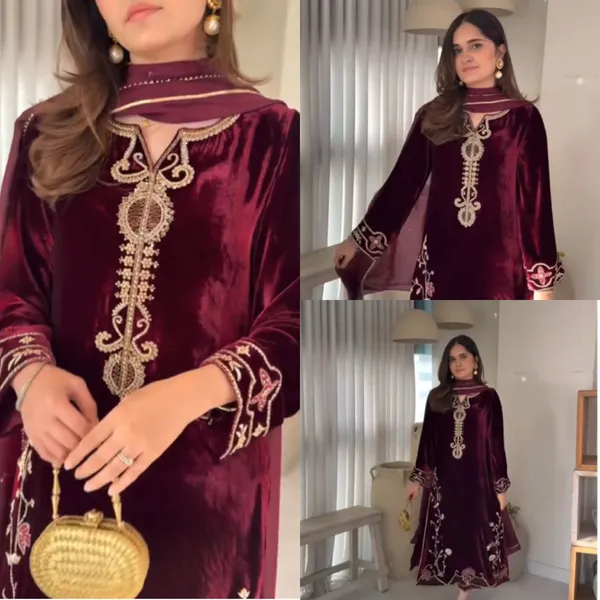 Womens_Heavy_Embroidered_Velvet_Suit_Set_with_Dupatta_(Wine)