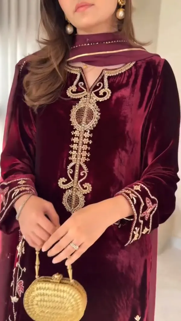 Womens_Heavy_Embroidered_Velvet_Suit_Set_with_Dupatta_(Wine)