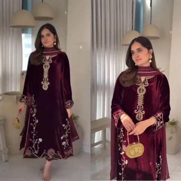 Womens_Heavy_Embroidered_Velvet_Suit_Set_with_Dupatta_(Wine)