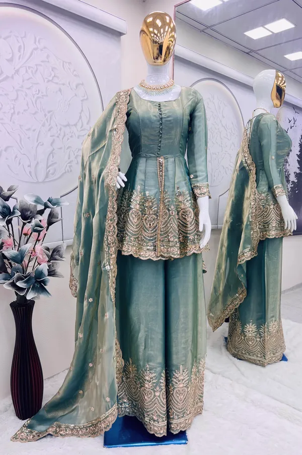 Womens_Heavy_Embroidered_Peplum_Top_Sharara_Suit_Set_with_Dupatta_(Pastel_Green)