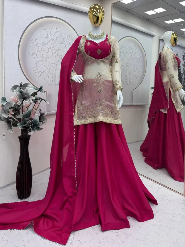 Magenta_Pink_Embroidered_Sharara_Suit_Set_with_Dupatta_|_Wedding_&_Party_Wear