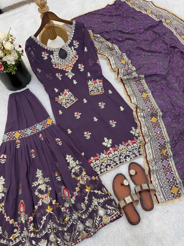 Plum_Purple_Embroidered_Sharara_Suit_Set_with_Dupatta_|_Festive_&_Wedding_Wear