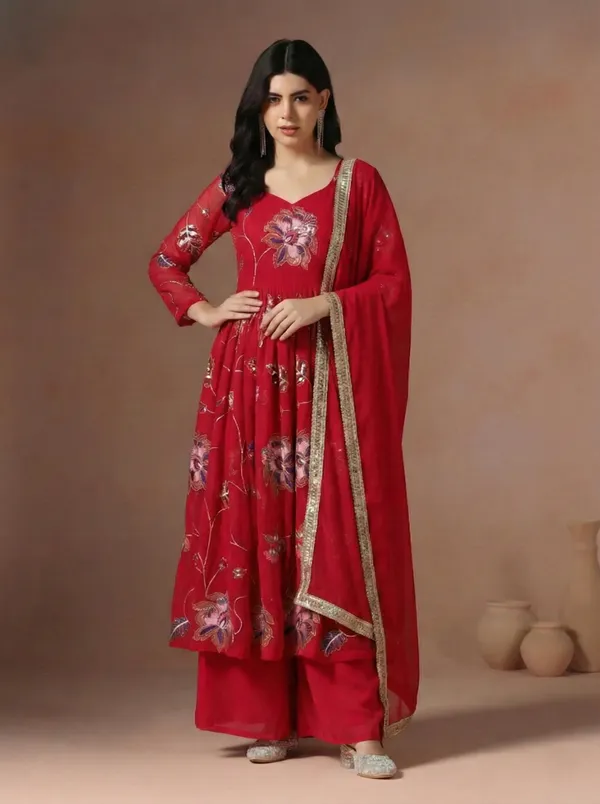 Wine_Red_Floral_Anarkali_Suit_Set_with_Dupatta_|_Festive_&_Party_Wear_for_Women