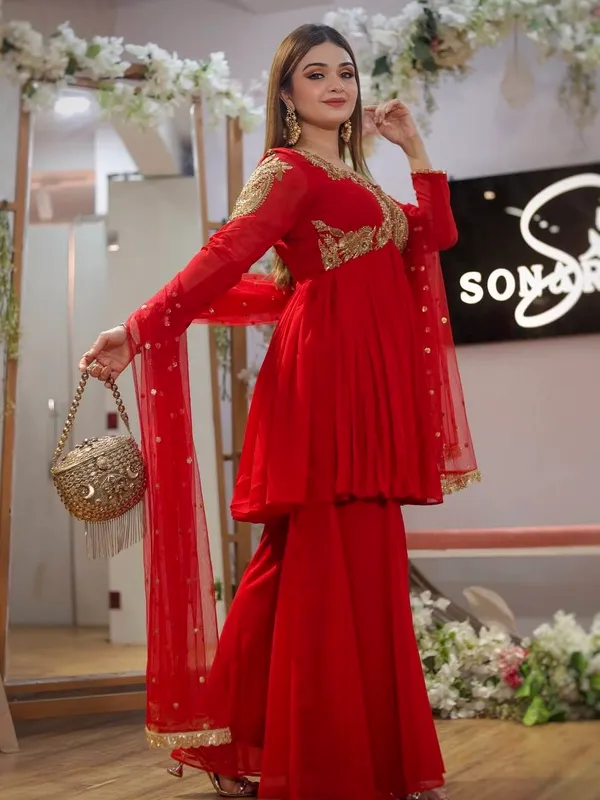 Red_Embroidered_Sharara_Suit_Set_With_Dupatta_For_Women