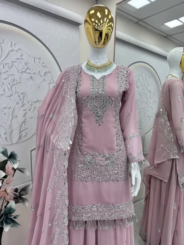 Pastel_Pink_Embroidered_Georgette_Kurta,_Palazzo_&_Dupatta_Set_For_Women