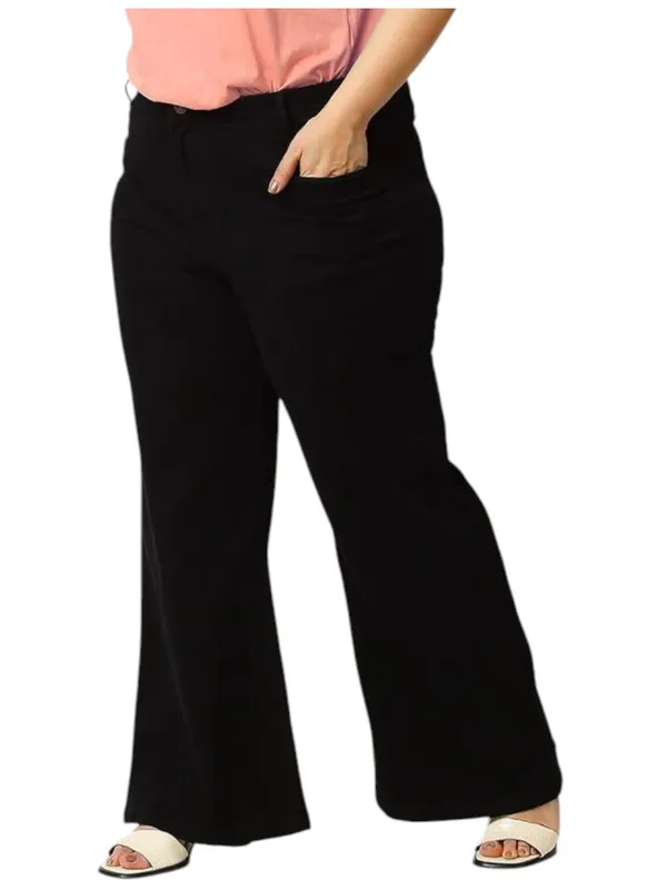 Black_High_Rise_Wide_Leg_Stretchable_Jeans_For_Women