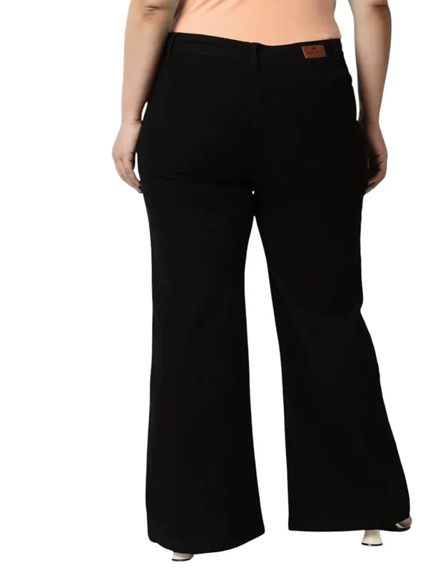 Black_High_Rise_Wide_Leg_Stretchable_Jeans_For_Women