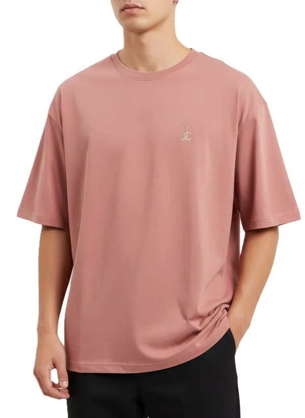 Pink_&_White_Oversized_Boxy_Fit_T-Shirt_For_Men_(Pack_Of_2)