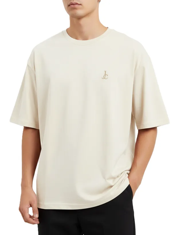 Ivory_Oversized_Boxy_Fit_T-Shirt_For_Men