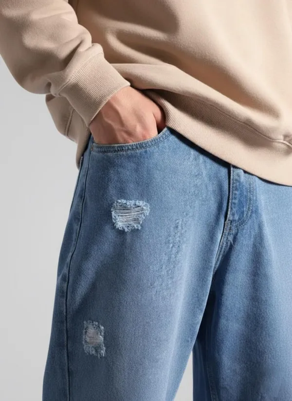 Light_Blue_Relaxed_Fit_Distressed_Jeans_For_Men