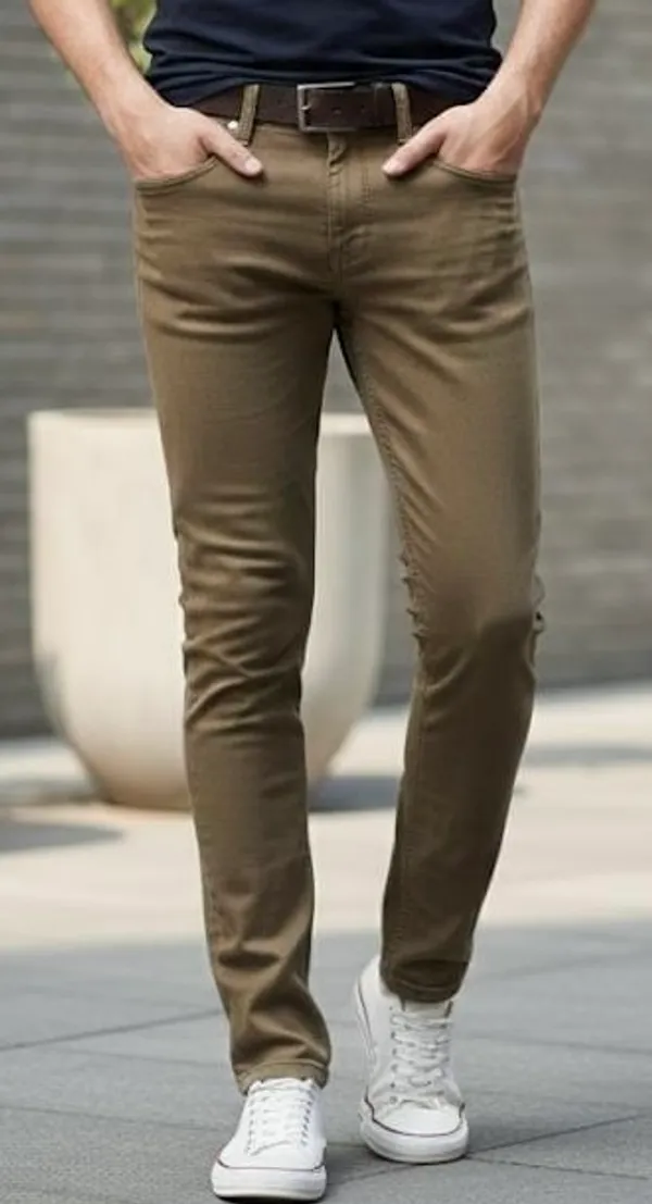 Khaki_Skinny_Fit_Jeans_For_Men