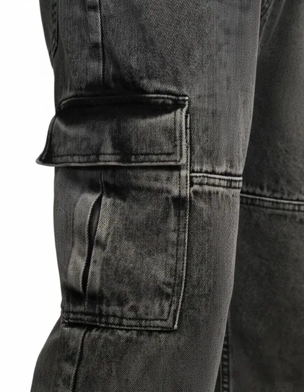 Light_Black_Relaxed_Fit_Low-Rise_Non_Stretchable_Cargo_For_Men