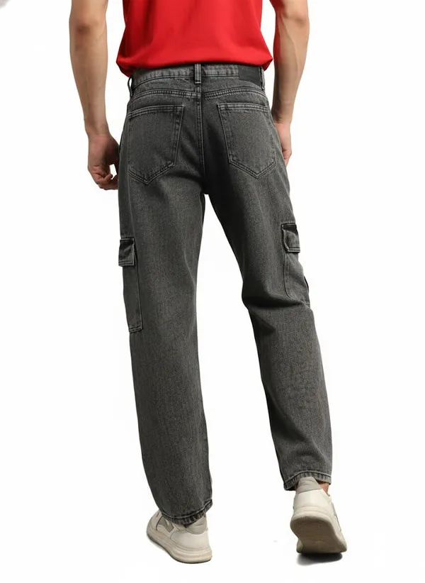 Light_Black_Relaxed_Fit_Low-Rise_Non_Stretchable_Cargo_For_Men