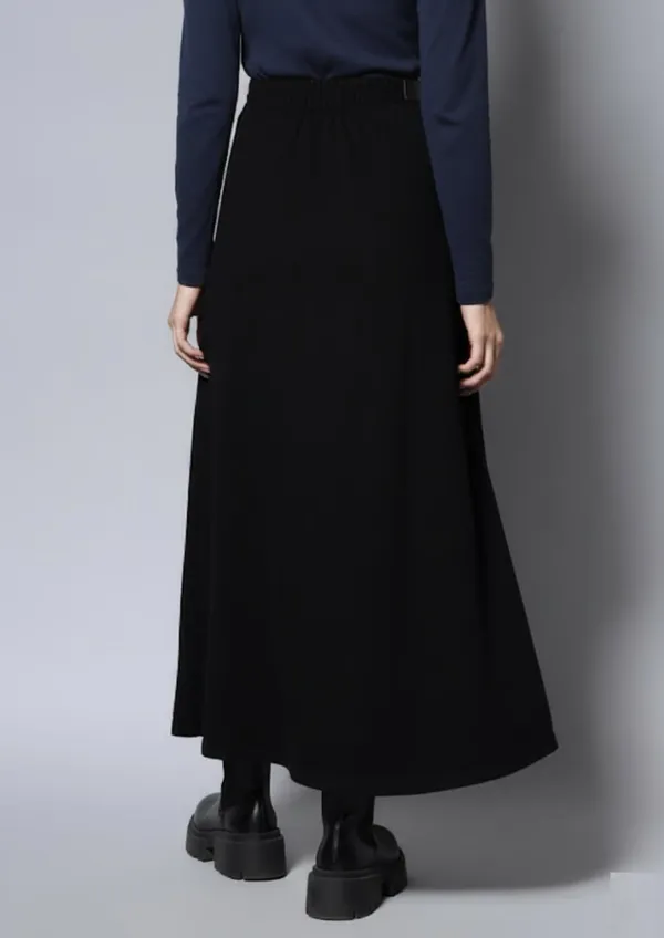 Black_A_Line_Denim_Skirt_For_Women