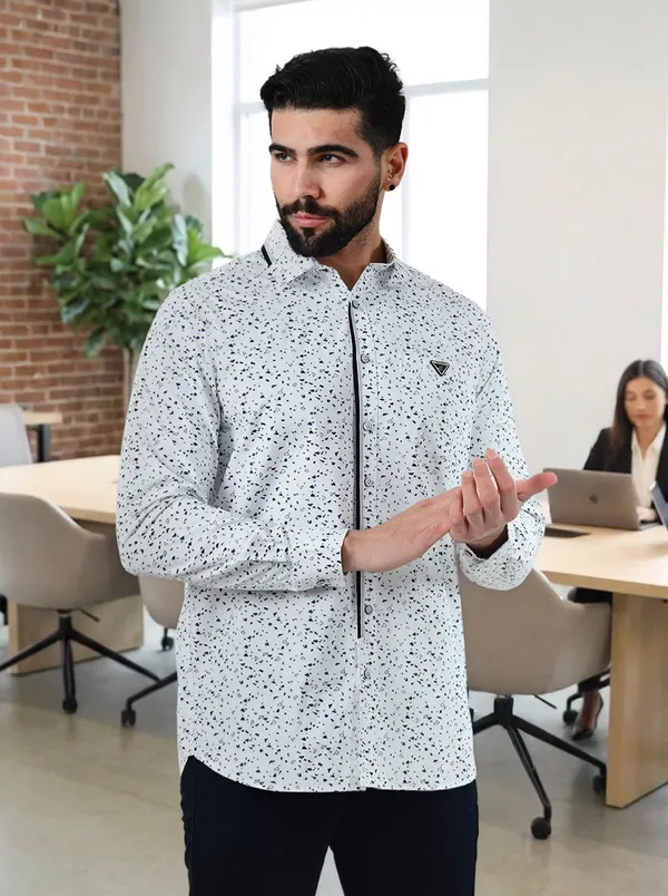 White_Cotton_Full_Sleeve_Shirt_For_Men