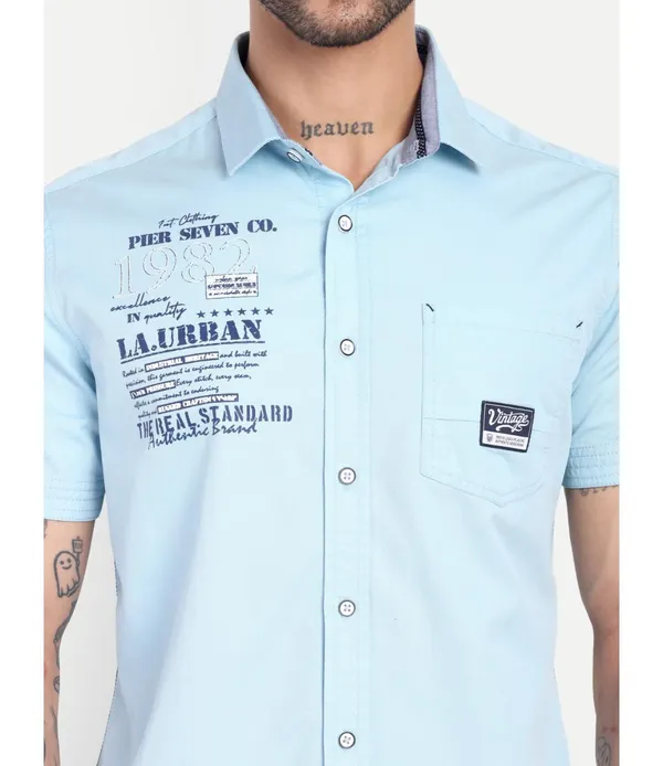 Premium_Sky_Blue_Printed_Casual_Shirt_for_Men__Regular_Fit,_Short_Sleeve_Cotton_Shirt_(CWY069)