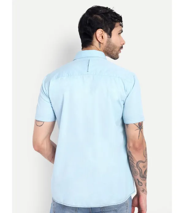 Premium_Sky_Blue_Printed_Casual_Shirt_for_Men__Regular_Fit,_Short_Sleeve_Cotton_Shirt_(CWY069)
