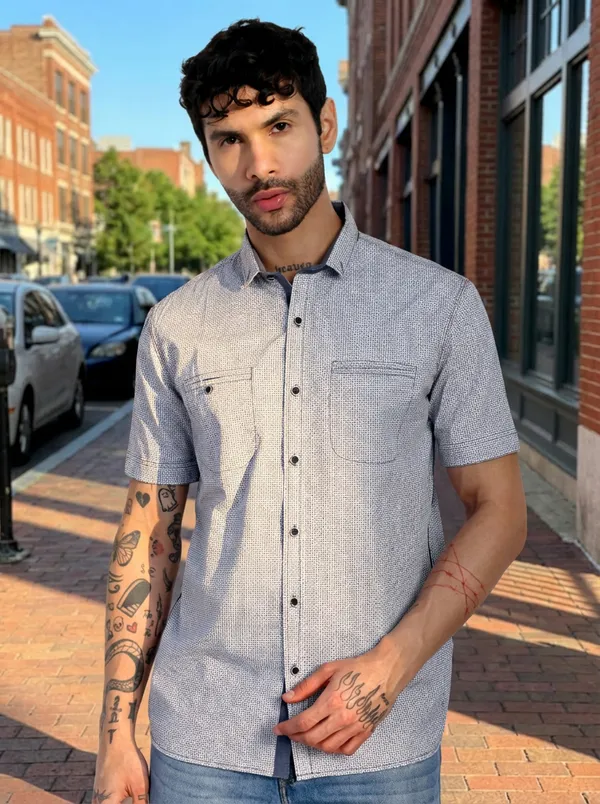 Blue_Cotton_Full_Sleeve_Shirt_For_Men
