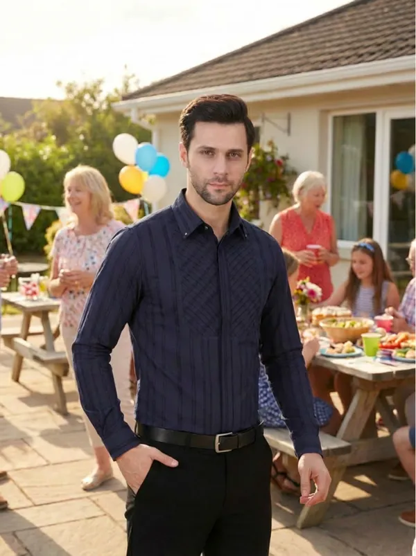 Blue_Cotton_Full_Sleeve_Shirt_For_Men