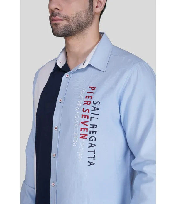Mens_Premium_Color_Block_Cotton_Regular_Fit_Shirt__Light_Blue_Vertical_Panel_Casual_Shirt_(JWM039)