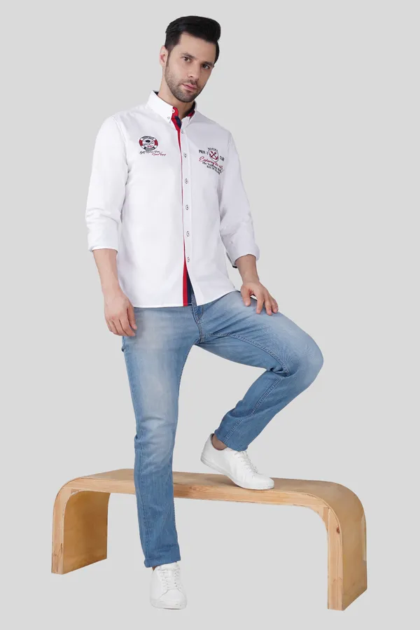 Pier_Seven_Men_White_Solid_Casual_Cotton_Shirt_with_Embroidered_Detailing__Regular_Fit,_Full_Sleeve