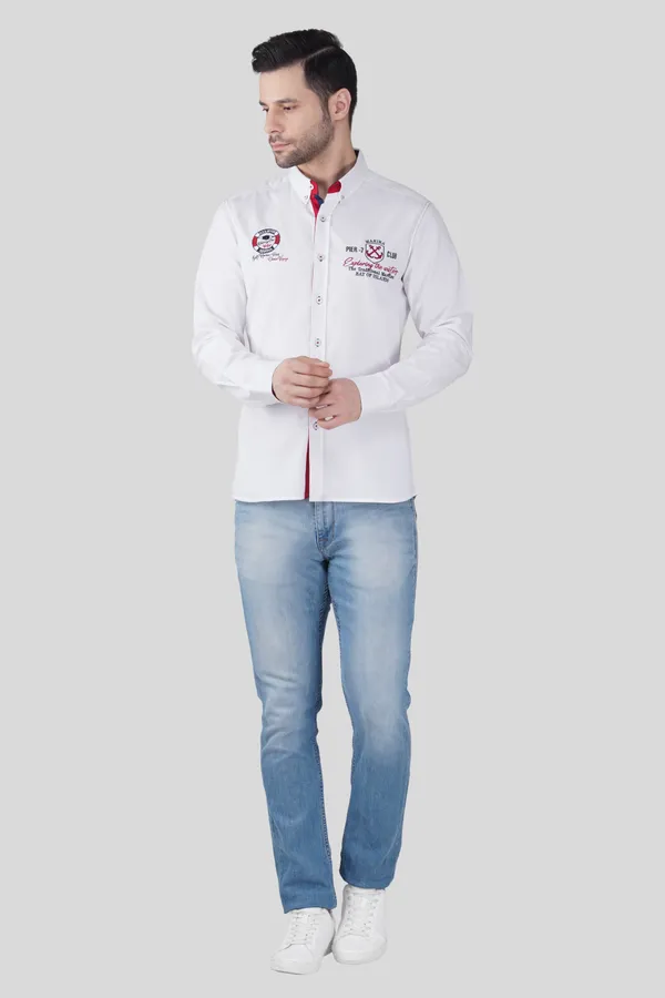 Pier_Seven_Men_White_Solid_Casual_Cotton_Shirt_with_Embroidered_Detailing__Regular_Fit,_Full_Sleeve