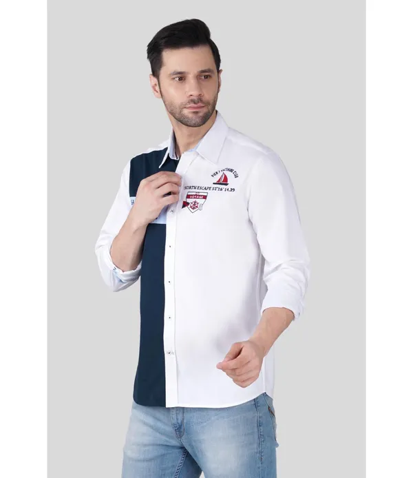 White__Cotton_Embroidered_Shirt_For_Men