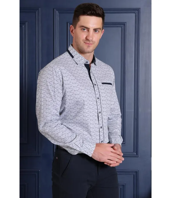 Blue_Cotton_Full_Sleeve_Shirt_For_Men
