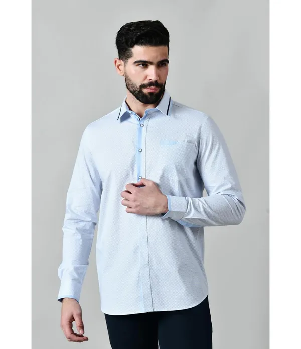 Blue_Cotton_Full_Sleeve_Shirt_For_Men