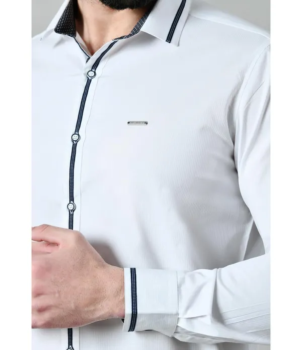 White_Cotton_Blend_Full_Sleeve_Shirt_For_Men