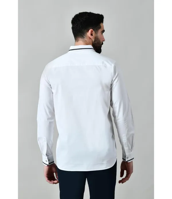 White_Cotton_Blend_Full_Sleeve_Shirt_For_Men