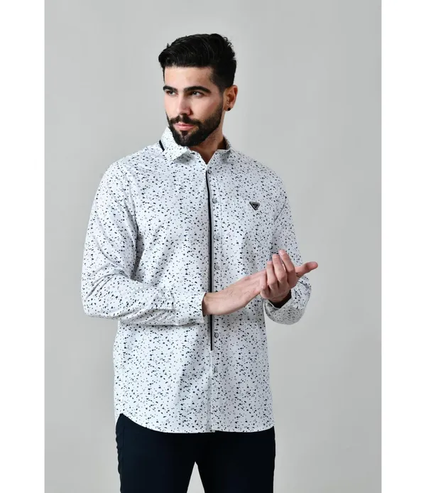 White_Cotton_Full_Sleeve_Shirt_For_Men