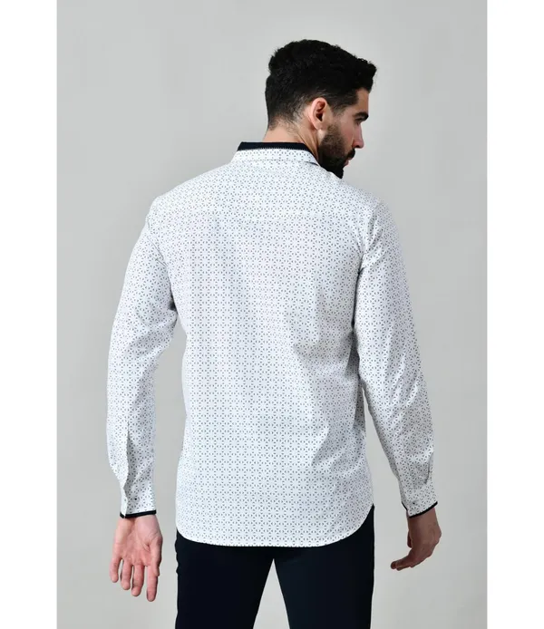 White_Cotton_Full_Sleeve_Shirt_For_Men