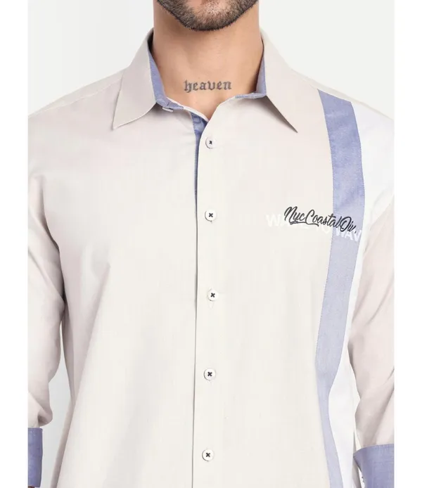 Beige_Cotton_Blend_Printed_Shirt_For_Men