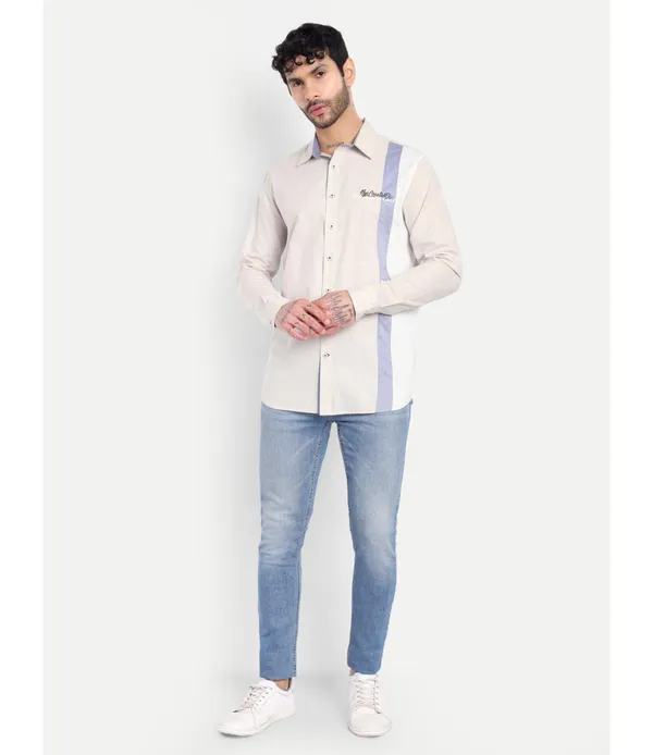 Beige_Cotton_Blend_Printed_Shirt_For_Men
