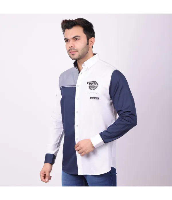 White_Cotton_Printed_Shirt_For_Men