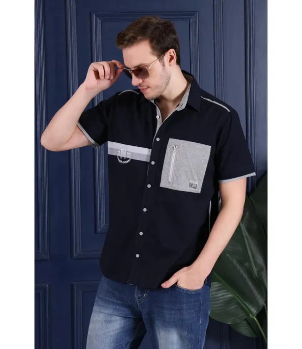 Navy__Cotton_Printed_Shirt_For_Men