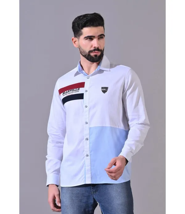 White_Cotton_Full_Sleeve_Shirt_For_Men