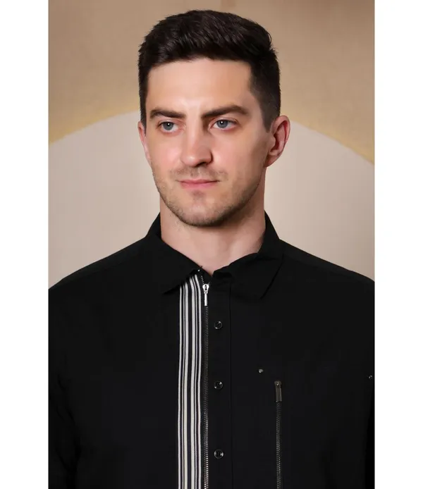 Black_Cotton_Striped_Shirt_For_Men